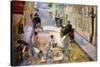 Road Workers, Rue De Berne-Edouard Manet-Stretched Canvas