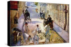 Road Workers, Rue De Berne-Edouard Manet-Stretched Canvas