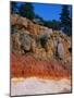 Roadcut Exposing Geologic Strata-Mark E. Gibson-Mounted Photographic Print