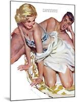 Roadhouse Woman  - Saturday Evening Post "Leading Ladies", December 1, 1951 pg.21-John Fernie-Mounted Giclee Print