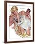 Roadhouse Woman  - Saturday Evening Post "Leading Ladies", December 1, 1951 pg.21-John Fernie-Framed Giclee Print