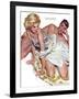 Roadhouse Woman  - Saturday Evening Post "Leading Ladies", December 1, 1951 pg.21-John Fernie-Framed Giclee Print