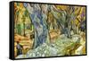 Roadman by Van Gogh-Vincent van Gogh-Framed Stretched Canvas