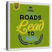 Roads to Rome 1-Lorand Okos-Stretched Canvas