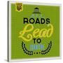 Roads to Rome 1-Lorand Okos-Stretched Canvas