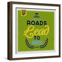 Roads to Rome 1-Lorand Okos-Framed Art Print