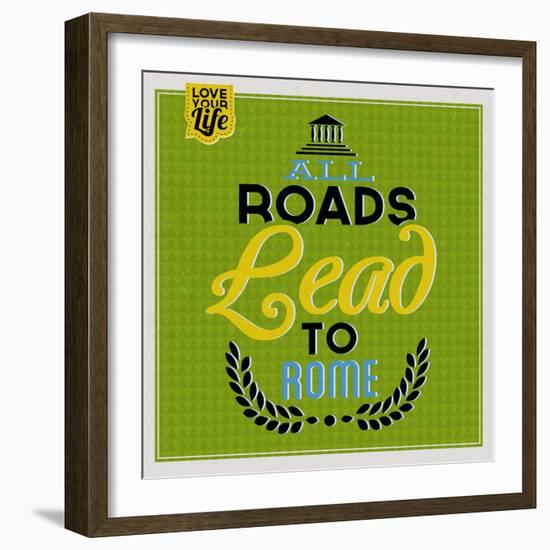 Roads to Rome 1-Lorand Okos-Framed Art Print