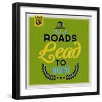 Roads to Rome 1-Lorand Okos-Framed Art Print