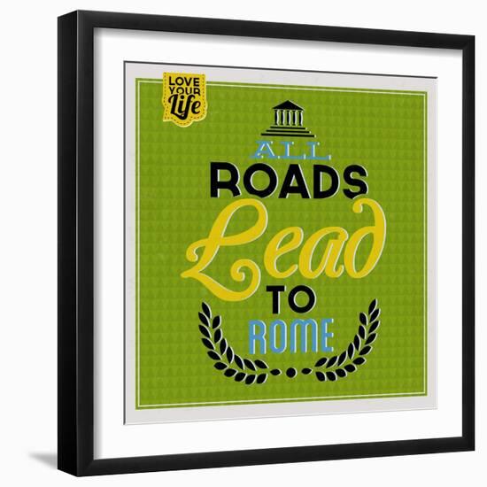 Roads to Rome 1-Lorand Okos-Framed Art Print