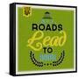 Roads to Rome 1-Lorand Okos-Framed Stretched Canvas