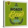 Roads to Rome 1-Lorand Okos-Stretched Canvas