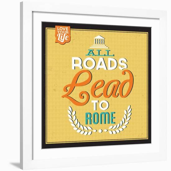 Roads to Rome-Lorand Okos-Framed Art Print