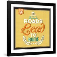 Roads to Rome-Lorand Okos-Framed Art Print