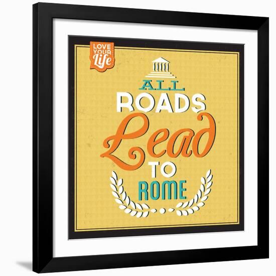 Roads to Rome-Lorand Okos-Framed Art Print