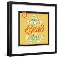 Roads to Rome-Lorand Okos-Framed Art Print