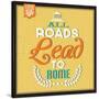 Roads to Rome-Lorand Okos-Stretched Canvas