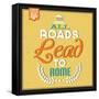 Roads to Rome-Lorand Okos-Framed Stretched Canvas