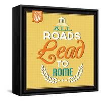 Roads to Rome-Lorand Okos-Framed Stretched Canvas