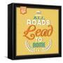 Roads to Rome-Lorand Okos-Framed Stretched Canvas