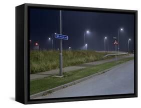 Roadside at Night-Robert Brook-Framed Stretched Canvas