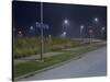 Roadside at Night-Robert Brook-Stretched Canvas