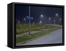 Roadside at Night-Robert Brook-Framed Stretched Canvas