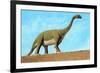 Roadside Brontosaurus-null-Framed Premium Giclee Print