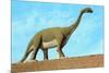 Roadside Brontosaurus-null-Mounted Premium Giclee Print