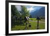 Roadside calvaries at the edge of the forest-Klaus Scholz-Framed Photographic Print