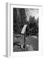 Roadside calvaries at the edge of the forest-Klaus Scholz-Framed Photographic Print