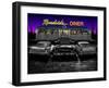 Roadside Diner - Black and White-Helen Flint-Framed Art Print