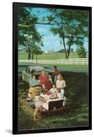 Roadside Family Picnic-null-Framed Art Print