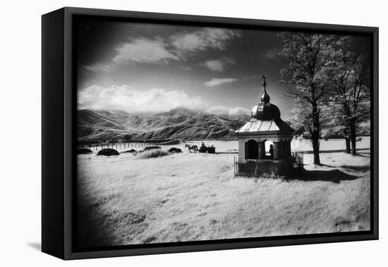 Roadside Shrine, Entrance to the Carpathian Mountains, Romania-Simon Marsden-Framed Stretched Canvas