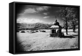 Roadside Shrine, Entrance to the Carpathian Mountains, Romania-Simon Marsden-Framed Stretched Canvas