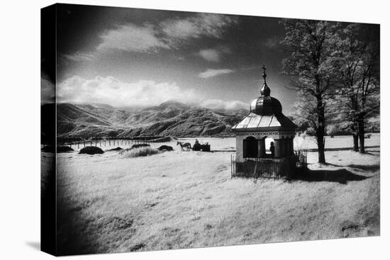 Roadside Shrine, Entrance to the Carpathian Mountains, Romania-Simon Marsden-Stretched Canvas
