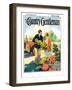 "Roadside Stand," Country Gentleman Cover, September 1, 1927-William Meade Prince-Framed Premium Giclee Print