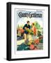 "Roadside Stand," Country Gentleman Cover, September 1, 1927-William Meade Prince-Framed Premium Giclee Print