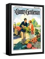 "Roadside Stand," Country Gentleman Cover, September 1, 1927-William Meade Prince-Framed Stretched Canvas