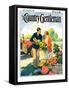 "Roadside Stand," Country Gentleman Cover, September 1, 1927-William Meade Prince-Framed Stretched Canvas