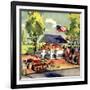 "Roadside Stand,"July 1, 1942-Hardie Gramatky-Framed Giclee Print