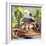 "Roadside Stand,"July 1, 1942-Hardie Gramatky-Framed Giclee Print