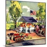 "Roadside Stand,"July 1, 1942-Hardie Gramatky-Mounted Giclee Print