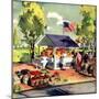 "Roadside Stand,"July 1, 1942-Hardie Gramatky-Mounted Giclee Print