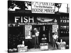 Roadside Stand near Birmingham, Alabama-Walker Evans-Stretched Canvas