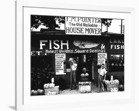 Roadside Stand near Birmingham, Alabama-Walker Evans-Framed Photo