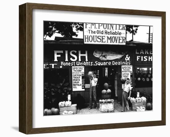 Roadside Stand near Birmingham, Alabama-Walker Evans-Framed Photo