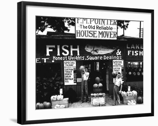 Roadside Stand near Birmingham, Alabama-Walker Evans-Framed Photo