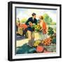 "Roadside Stand,"September 1, 1927-William Meade Prince-Framed Giclee Print