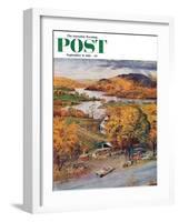 "Roadside Vegetable Stand," Saturday Evening Post Cover, September 9, 1961-John Clymer-Framed Giclee Print