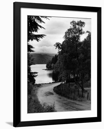 Roadside View of Loch Ard, 1946-Daily Record-Framed Photographic Print